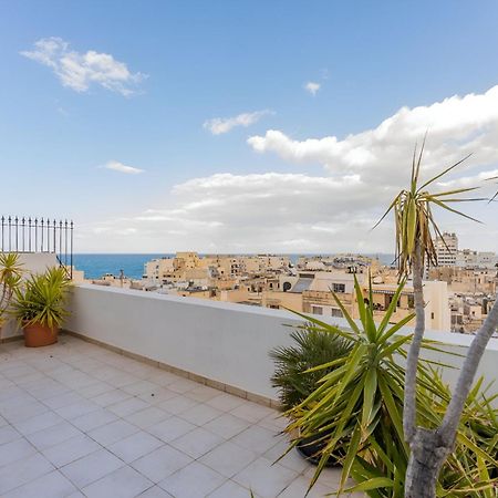 Ferienwohnung Stunning - Seaview Penthouse 3-Bed + Parking Sliema Exterior foto